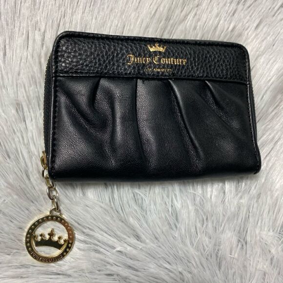 Juicy Couture Black Zip Up Wallet - Picture 1 of 3